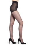 Natori 2-pack Exceptionally Sheer Control-top Tights W/ Sole Cushion In Black