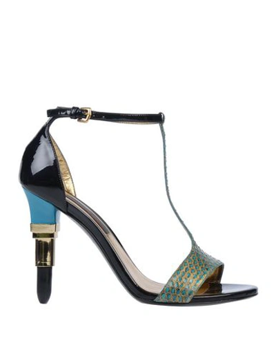 Alberto Guardiani Sandals In Turquoise