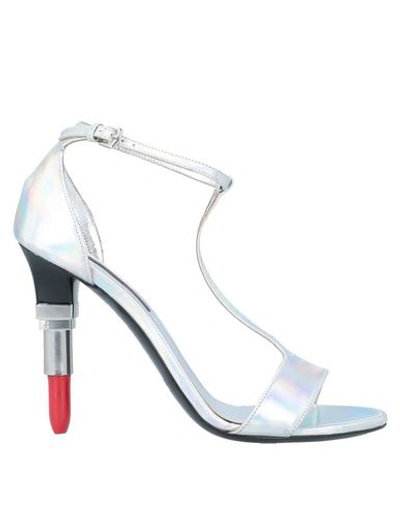 Alberto Guardiani Sandals In Silver