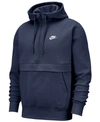 NIKE MEN'S CLUB FLEECE COLORBLOCKED HALF-ZIP HOODIE