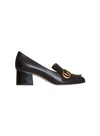 Gucci 55mm Marmont Fringed Leather Pumps In Nero