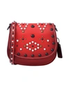 Coach Handbag In Maroon
