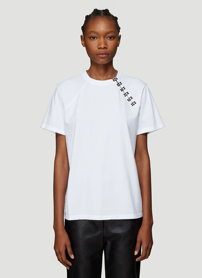 Olivier Theyskens Hook-and-eye T-shirt In White