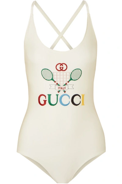 Gucci Embroidered Stretch Bodysuit