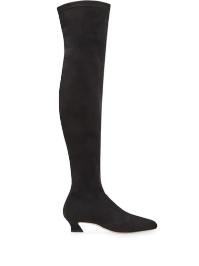 Fendi Ffreedom Thigh-high Boots In Black