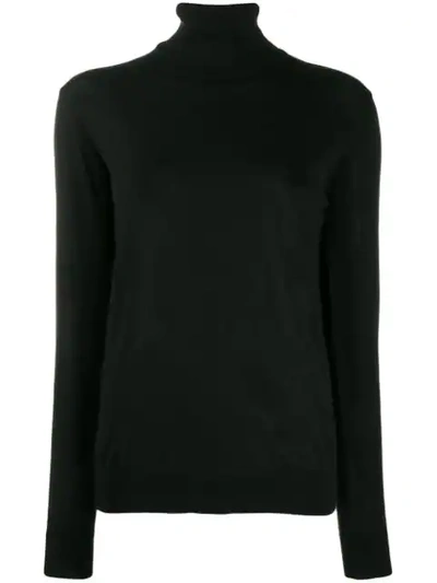 Erika Cavallini Rollneck Knit Sweater - 黑色 In Black