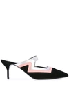 PIERRE HARDY VIBE HEELED MULES