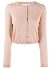 RED VALENTINO CROPPED KNIT CARDIGAN