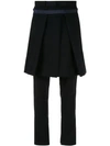 SACAI APRON FRONT TROUSERS