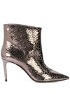 ALEVÌ ALEVÌ METALLIC ANKLE BOOTS - 金属色