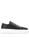 PRADA PRADA PLATFORM SOLE LOW-TOP SNEAKERS - 黑色