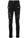 BEN TAVERNITI UNRAVEL PROJECT MULTI ZIP SKINNY TROUSERS