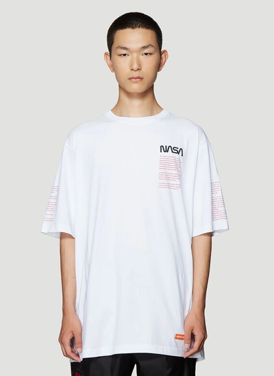 Heron Preston Nasa Print T-shirt In White | ModeSens