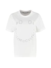 Stella Mccartney Printed Cotton T-shirt In White