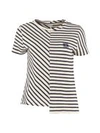 LOEWE STRETCH COTTON ASYMMETRIC T-SHIRT,11018450