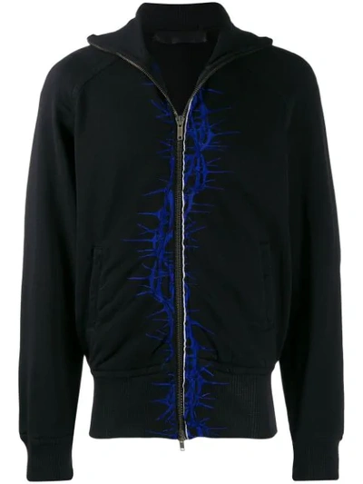 Haider Ackermann Embroidered Zipped Jacket In Black