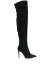 Gianvito Rossi Black Vox Cuissard 105 Knee High Boot