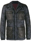 ETRO QUILTED CAMOFLAGE COAT