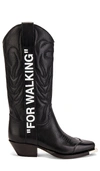 OFF-WHITE "For Walking" Cowboy Boot,OFFR-WZ25