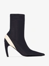 PROENZA SCHOULER BLACK 90 STRETCH ANKLE BOOTS,PS33035A1010613665749