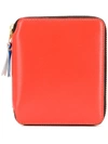 Comme Des Garçons Zip Around Wallet In Orange