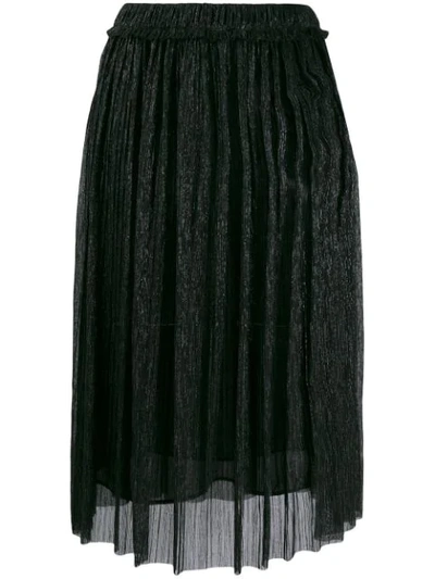 Isabel Marant Étoile Layered Midi Skirt In Black