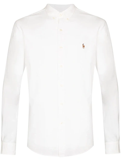 POLO RALPH LAUREN LOGO-EMBROIDERED LONG-SLEEVE SHIRT