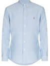 Polo Ralph Lauren Classic Fit Long Sleeve Cotton Oxford Button Down Shirt In Blue