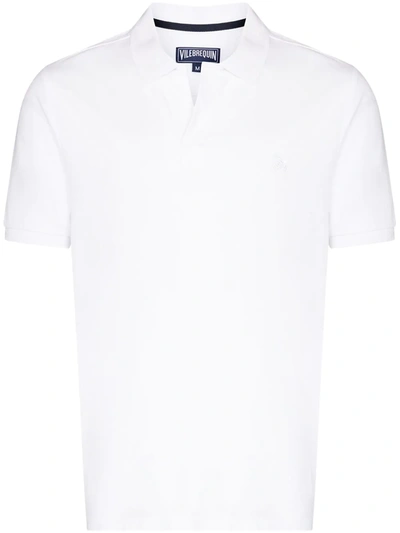 Vilebrequin Palatin Short-sleeve Polo Shirt In White