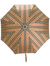 BURBERRY BURBERRY ICON STRIPE FOLDING UMBRELLA - 大地色