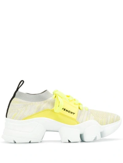 Givenchy Women's Jaw Chunky Knit Trainers In Yellow