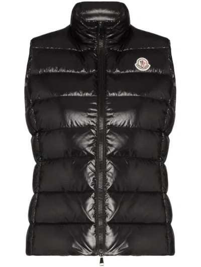 Moncler Ghany High-neck Quilted Gilet In Blue