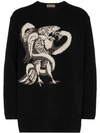 YOHJI YAMAMOTO intarsia knit jumper