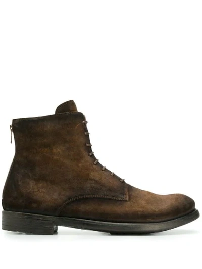 Officine Creative Hive Lace-up Boots In Brown