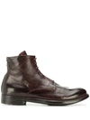 OFFICINE CREATIVE HIVE LACE-UP BOOTS