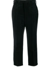 RICK OWENS PINTUCK CROPPED TROUSERS