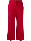 VALENTINO CROPPED PLEATED TROUSERS