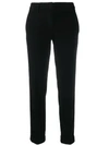 Aspesi Cropped Trousers In Black