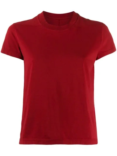 Rick Owens Drkshdw Round Neck T-shirt In Red