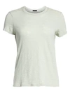 ATM ANTHONY THOMAS MELILLO WOMEN'S COTTON SCHOOLBOY CREWNECK TEE,0400089111446