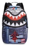 Sprayground Spiderman Upside Down Backpack - Grey In Grey