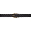 AMI ALEXANDRE MATTIUSSI AMI ALEXANDRE MATTIUSSI BLACK BRAIDED BELT