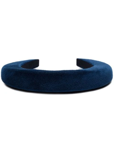 Bluetiful Milano Haarband Aus Samt In Blue