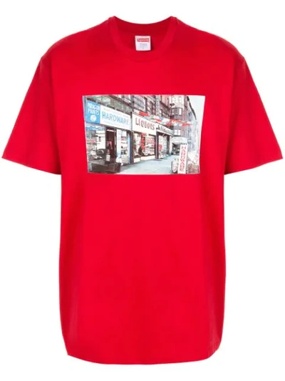 Supreme Hardware T-shirt In Red