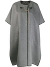 FERRAGAMO SHORT-SLEEVED CAPE COAT