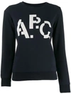 A.P.C. A.P.C. CONTRAST PRINT JUMPER - 蓝色