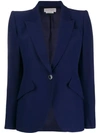 ALEXANDER MCQUEEN EXAGGERATED SHOULDER BLAZER JACKET