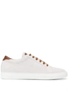 BRUNELLO CUCINELLI CONTRAST LACE-UP SNEAKERS