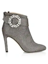 SJP BY SARAH JESSICA PARKER Sienne Crystal-Buckle Glitter Ankle Boots
