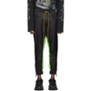 RHUDE RHUDE BLACK AND GREEN FLIGHT SUIT TRACK PANTS